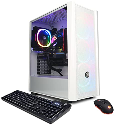 CyberpowerPC Gamer Xtreme VR Gaming PC, Intel i5-13600KF 3.5GHz, GeForce RTX 4060 Ti 8GB, 16GB DDR5, 1TB NVMe SSD, Wi-Fi Ready & Windows 11 Home (GXiVR8800A),White