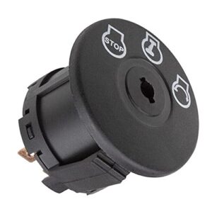 nitoyo lawn mowers tractor ignition switch with two keys compatible with cub cadet, riding lawn mowers, troy-bilt, mtd, craftsman, husqvarna, delta, jd riding lawn mower 9, 925-04659，725-04659