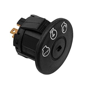 NITOYO Lawn Mowers Tractor Ignition Switch with Two Keys Compatible with Cub Cadet, Riding Lawn Mowers, Troy-Bilt, MTD, Craftsman, Husqvarna, Delta, JD Riding Lawn Mower 9, 925-04659，725-04659