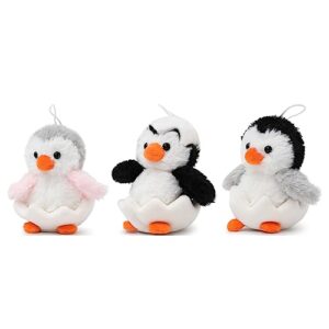 Karister Penguin Stuffed Animal Plush 16.5" with 3 Baby Penguins,Penguin Gifts for Kids,Women,Girl,Boy,Mini Penguin Plush,Stuffed Penguin Toy for Birthday, Christmas, Children's Day.