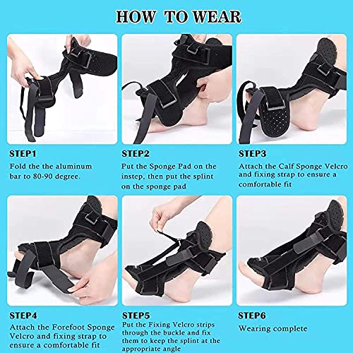 [New Version] Plantar Fasciitis Night Splint , Night Splint for Plantar Fasciitis Women & Men, Foot Splints for Plantar Fasciitis Relief, Dorsal Night Splint, Foot Brace for Plantar Fasciitis, Planters Facetious Night Splint