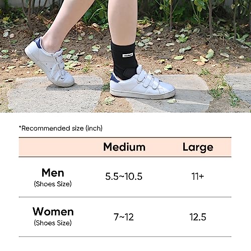 NEOFECT Drop Foot Brace Black Right AFO Foot Drop Brace for Walking (Large size), Drop Foot Brace with Shoes, Stroke Recovery Equipment, Soft Night Splint for Foot Drop, Foot Drop Brace for Sleeping, Adjustable Ankle Brace(25)