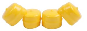 lssoch 4pcs axle yellow cap bearing cover m143338 compatible with john deere 105 d100 d105 d110 d125 l105 l108 l110 l120 l130 la100 la105 la110 la115 x300 x304 x520 lawn mower and lawn tractor