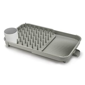 Joseph Joseph Duo Expandable Dish Drying Rack, Gray, 2-Tier