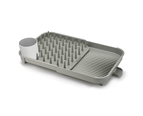 Joseph Joseph Duo Expandable Dish Drying Rack, Gray, 2-Tier