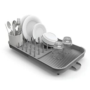 Joseph Joseph Duo Expandable Dish Drying Rack, Gray, 2-Tier