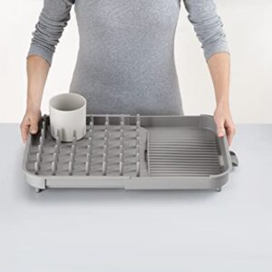 Joseph Joseph Duo Expandable Dish Drying Rack, Gray, 2-Tier