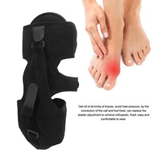 Plantar Fasciitis Night Splint, Foot Drop Support Brace, Adjustable Night Foot Splint for Women and Men (Black)