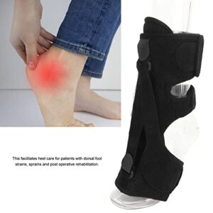 Plantar Fasciitis Night Splint, Foot Drop Support Brace, Adjustable Night Foot Splint for Women and Men (Black)