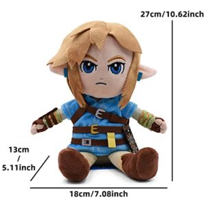 RGVV Breath of The Wild Link Stuffed Plush Wearing A False Shield 10.8"