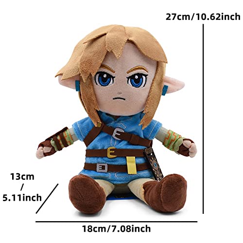 RGVV Breath of The Wild Link Stuffed Plush Wearing A False Shield 10.8"