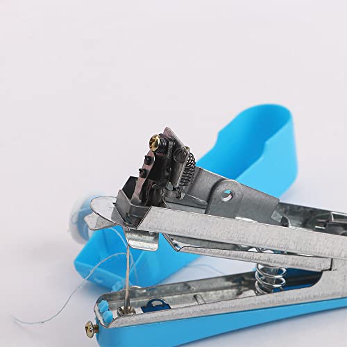 Mini Single Stitch Handheld Sewing Machine,Portable Manual Sewing Machine Mini Sewer Machine Hand Stitcher Sewing Machine for Home Travel Use