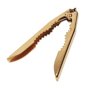 lizealucky gold crab cracker, stainless steel non slip robust seafood toolscrab lobster crackers nutcracker chestnut walnut opener clip for home kitchen