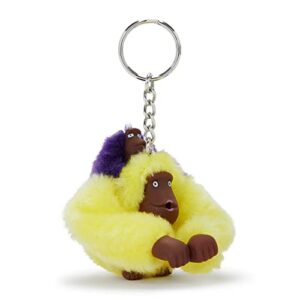 Kipling Mom and Baby Sven Monkey Keychain Sunlight Yello