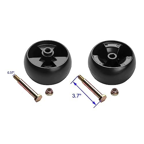 Replacement 734-04155 Deck Wheels Fit for Cad Mower - Deck Gauge Wheels Compatible with Cad LTX1050 LTX1040 XT1 Enduro Riding Mower, Craftsman LT2000 LT2500 42" 46" 50" 54" Deck Lawn Mower, 4 Pack