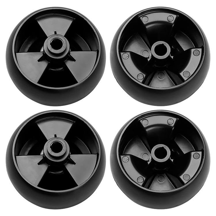 Replacement 734-04155 Deck Wheels Fit for Cad Mower - Deck Gauge Wheels Compatible with Cad LTX1050 LTX1040 XT1 Enduro Riding Mower, Craftsman LT2000 LT2500 42" 46" 50" 54" Deck Lawn Mower, 4 Pack