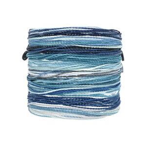 pura vida bracelets pack blue friendship bracelet pack - set of 10 stackable bracelets for women, handmade bracelets & cute bracelets for teen girls, beach accessories for teens - 10 string bracelets