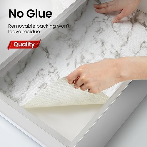 Drawer Liner Shelf Liners for Kitchen Cabinets: Non-Slip Cabinet Liner Non Adhesive Liner for Drawers and Cabinets for Kitchen Cupboard, Dresser Drawer, and Storage Organizer, White, 12 in X 10 FT