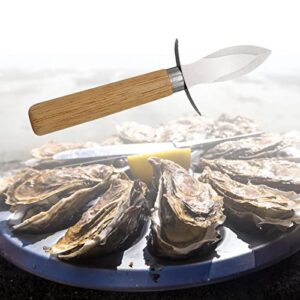 Fenteer Clam Shellfish Seafood Opener Seafood Opening Tool Durable Stainless Steel Clam Shucking Clam Cutter Shucker for Shellfish Party Supply Home, Style B