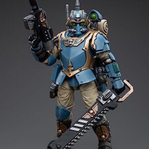 Pipigirl JoyToy Warhammer 40K Genuine License 1/18 Soldier, Astra Militarum Tempestus Scions Squad 55th Kappic Eagles Tempestor, 4.21 inch Models Action Figures Kits (Tempestor)