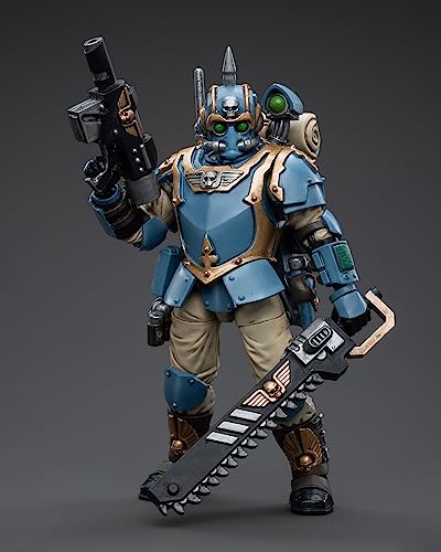 Pipigirl JoyToy Warhammer 40K Genuine License 1/18 Soldier, Astra Militarum Tempestus Scions Squad 55th Kappic Eagles Tempestor, 4.21 inch Models Action Figures Kits (Tempestor)