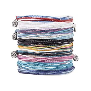 pura vida bracelets pack bestsellers friendship bracelet pack - set of 10 stackable bracelets for women, cute bracelets for teen girls, beach bracelet & accessories for teens - 10 string bracelets