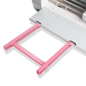 extension tray for cricut explore air, extender tray compatible with cricut mat, cutting mat extender support for explore air series, essential accessories and supplies for explore air series(pink)
