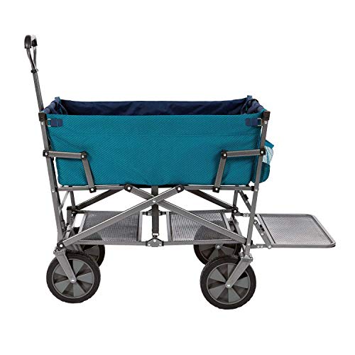 Mac Sports Double Decker Heavy Duty Steel Frame Collapsible Outdoor 150 Pound Capacity Yard Cart Utility Garden Wagon & GCI Outdoor Kickback Rocker Portable Rocking Chair & Outdoor Camping Chair