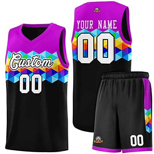 Personalized Basketball Jersey and Shorts Team Name Number Logo-Custom Basketball Jersey Uniform for Men Women Kids