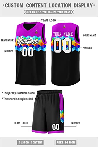 Personalized Basketball Jersey and Shorts Team Name Number Logo-Custom Basketball Jersey Uniform for Men Women Kids