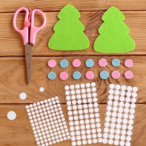 Tatuo 1264 Pcs Self Adhesive Dots 0.79'' 0.59'' 0.39'' Diameter Office Dots White Nylon Waterproof Sticky Glue Coins for Home Classroom School