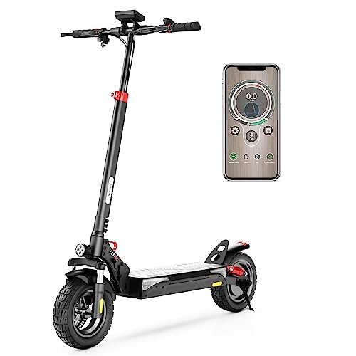 iScooter Electric Scooter Adult, 800W Motor E-Scooter Up to 25 Miles Range, Top Speed 25MPH, 10" Off Road Pneumatic Tires, Adjustable Handlebar Height Foldabable Commuting E Scooter for Adults