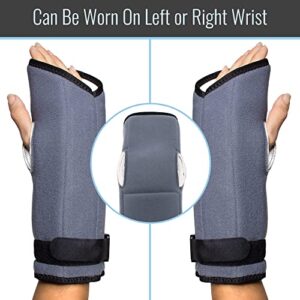 Heelbo Night Wrist Support Brace for Carpal Tunnel, Arthritis Pain, Tendonitis, Beaded Cushion Support, FSA & HSA Eligible, Fits Right & Left Hand, Adjustable, Unisex, Universal Fit, Made for Sleep