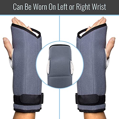 Heelbo Night Wrist Support Brace for Carpal Tunnel, Arthritis Pain, Tendonitis, Beaded Cushion Support, FSA & HSA Eligible, Fits Right & Left Hand, Adjustable, Unisex, Universal Fit, Made for Sleep