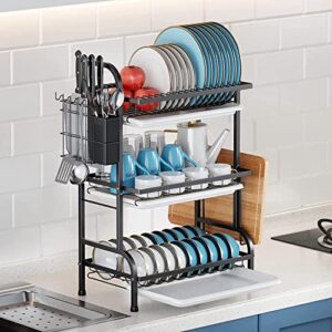 DUANFEE 3 Tier Dish Drying Rack and 2 Tier Dish Drying Rack