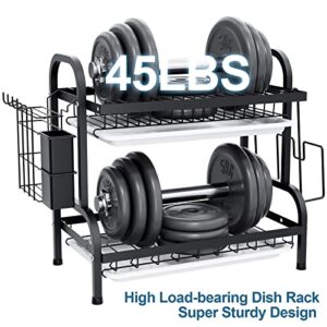 DUANFEE 3 Tier Dish Drying Rack and 2 Tier Dish Drying Rack