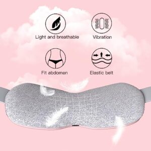 Portable Heating Pad for Cramps, Cordless Menstrual Heating Pad, Period Pain Relief Heating Pad with 3-Speed Heat Adjustment and 3 Massage Modes for Belly Back Pain Relief for Girls Women Wife (Pink)