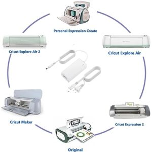 18V Power Cord Compatible with Cricut Maker and Cricut Explore Air 2 Cutting Machine Mini Cake Explore One Create Cricut Maker Replacement for 18V 3a DC cricut Explore air 2 Accessories