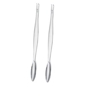 small forks 2pcs crab fork stainless steel bottle opener oyster crackers salad utensils for serving tool nut seafood spoon crab eating supplies crab leg tools kitchen crab forks
