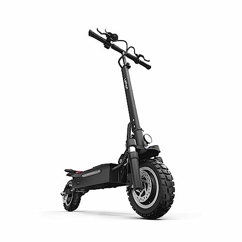 Electric Scooter 2800w Motor, 60 Miles Long Range & 40 MPH Speed, Upgraded 52V 25AH Battery, 10'' Heavy Duty Off-Road Tire, Electric Scooter for Adults