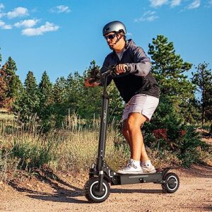 Electric Scooter 2800w Motor, 60 Miles Long Range & 40 MPH Speed, Upgraded 52V 25AH Battery, 10'' Heavy Duty Off-Road Tire, Electric Scooter for Adults