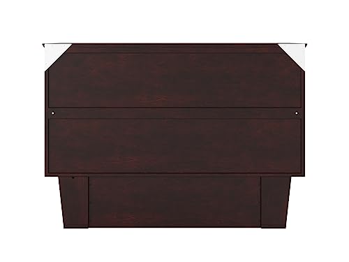 AFI, Nantucket Murphy Bed Chest with 6 inch Memory Foam Folding Matttress, Built-in Charging Station and Storage Drawer, Full, Espresso