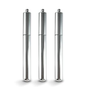 epulse smell proof metal tubes holder (3 pack), air tight aluminum storage tubes, smell proof container, portable metal tube to protect your pre rolls cones (up to 112mm - king size - gray)