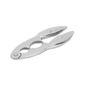 bestonzon 1pc crab claws nut opener lobster knife seafood tool kit practical crab grip zinc alloy crab clamp eating crab grip zinc alloy sheller eat crab silver nut crab grip kitchen gadget