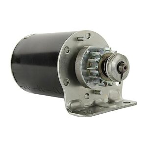 yuncoold 14 tooth starter motor replacement for troy bilt pony 17.5hp riding lawn mower replace briggs stratton engine