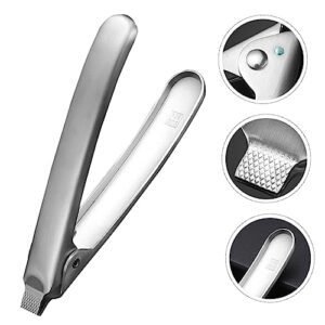 BESTonZON 3pcs Stainless Steel Clam Opener Blood Clam Clip Crab Crackers Seafood Tools Set Stainless Clam Clip Small Clam Opener Clam Clamp Kitchenware To Open Silver Oyster Shucking Knife