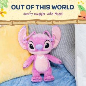 KIDS PREFERRED Disney Baby Lilo & Stitch Angel Soft Huggable Stuffed Animal Cute Plush Toy for Toddler Boys and Girls, Gift for Kids, Pink Angle 16 Inches