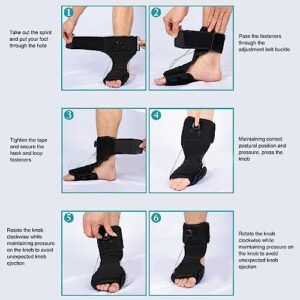 Plantar Fasciitis Night Splint, Foot Drop Splint Brace, Adjust Angle Plantar Fasciitis Correct Foot Support Brace for Night Use for Men Women