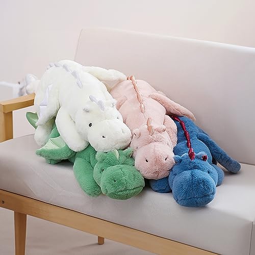 YOUBLEK 40In 2Lb Weighted Stuffed Animals,Cute Plush Dragon,Weighted Stuff Dinosaur Toy for Kids Adult Gift or Decoration(Pink, 40Inches/2Lbs)