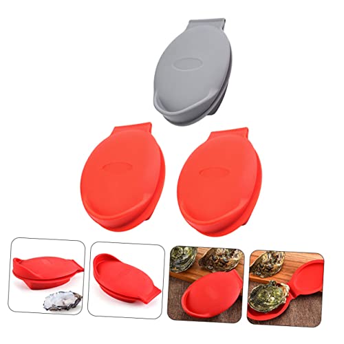 Kitchen Tool 3pcs Oyster Clip Debarking Tool Jar Opener Gloves Holder Crab Shucker Oyster Holder Kitchen Tool Oyster Shucking Tool Oysters Shucking Tool Silica Gel